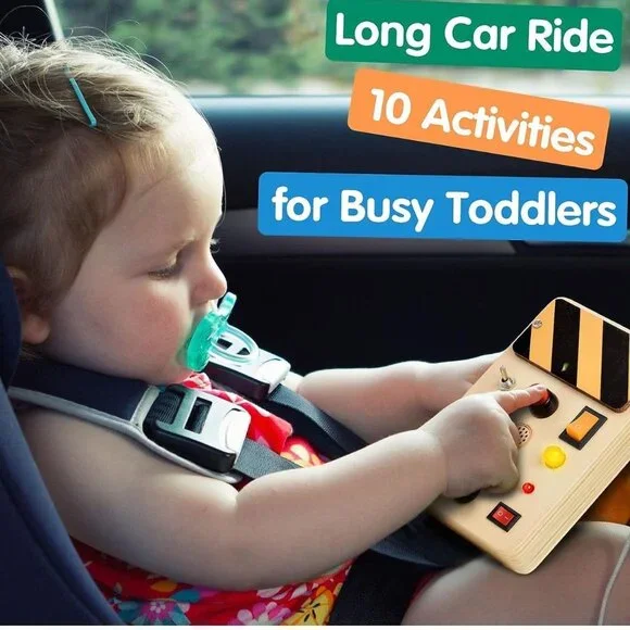 Montessori Wooden Busy Board - Picture 5 of 6